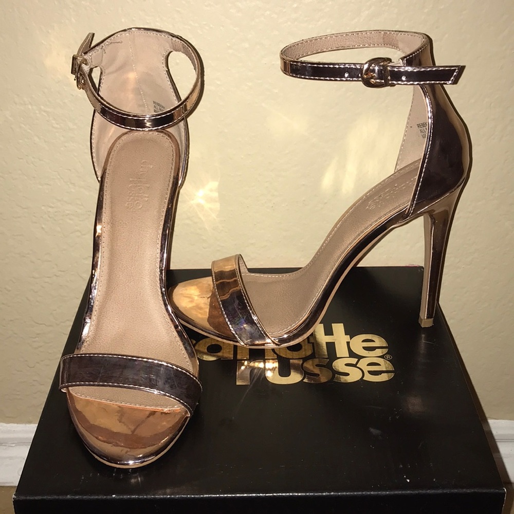 Rose gold heels
